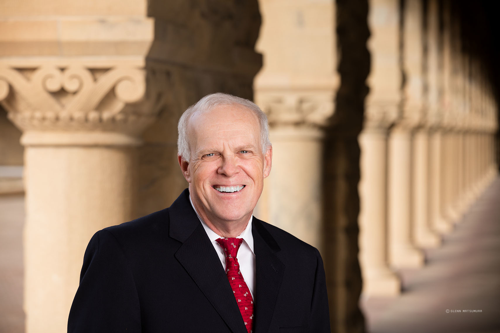 Stanford President John L. Hennessy photographed at the Stanford